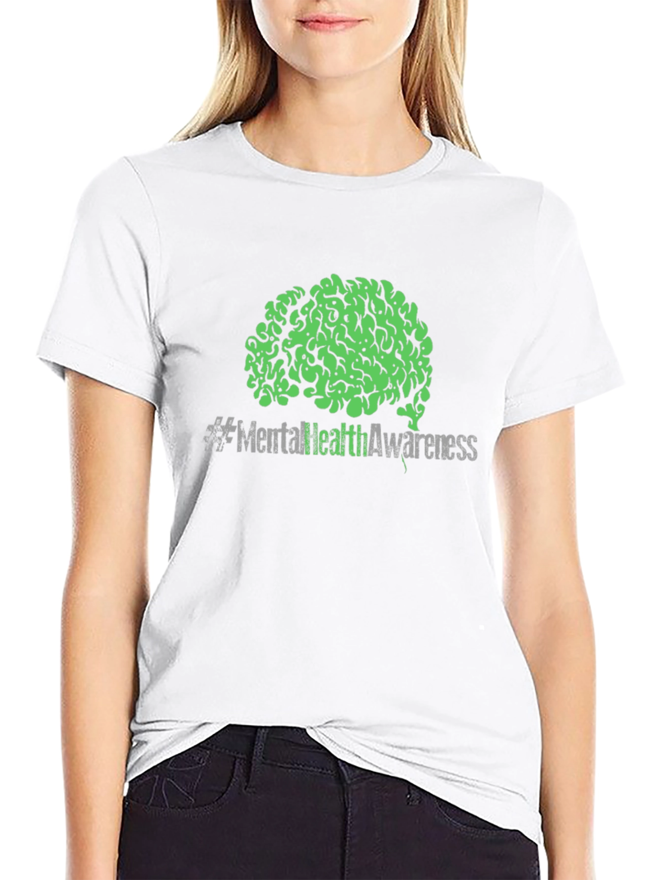 Mental Health Awareness Brain Graphic T-Shirt