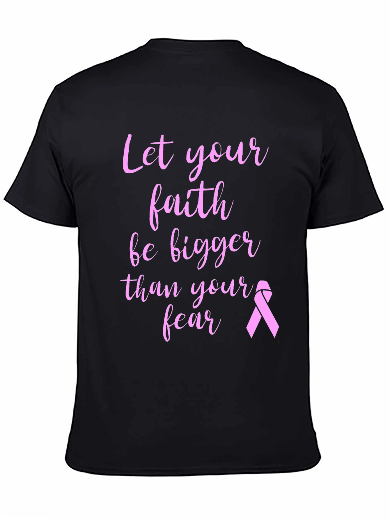 Faith Over Fear Breast Cancer Awareness T-Shirt