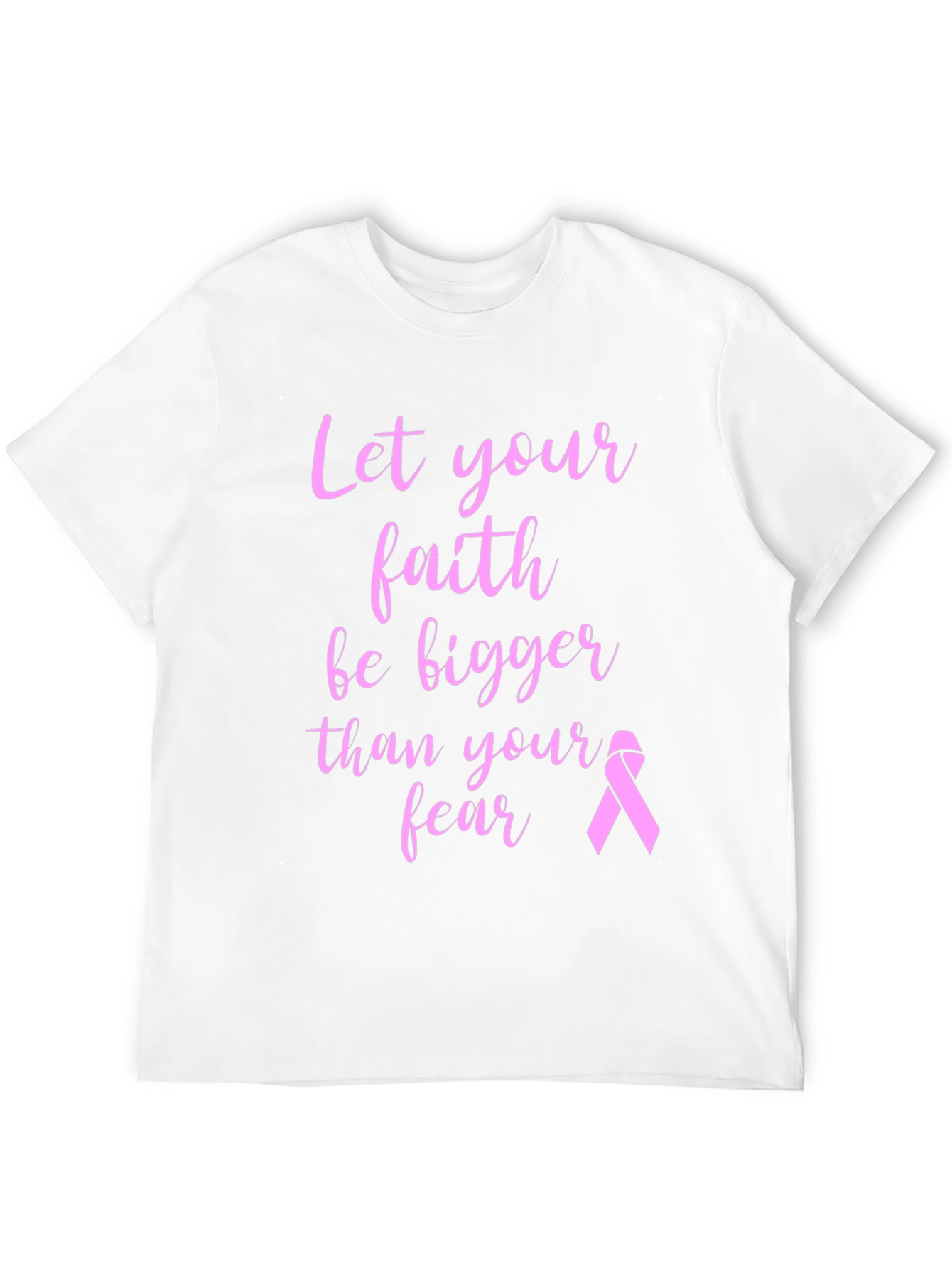 Faith Over Fear Breast Cancer Awareness T-Shirt