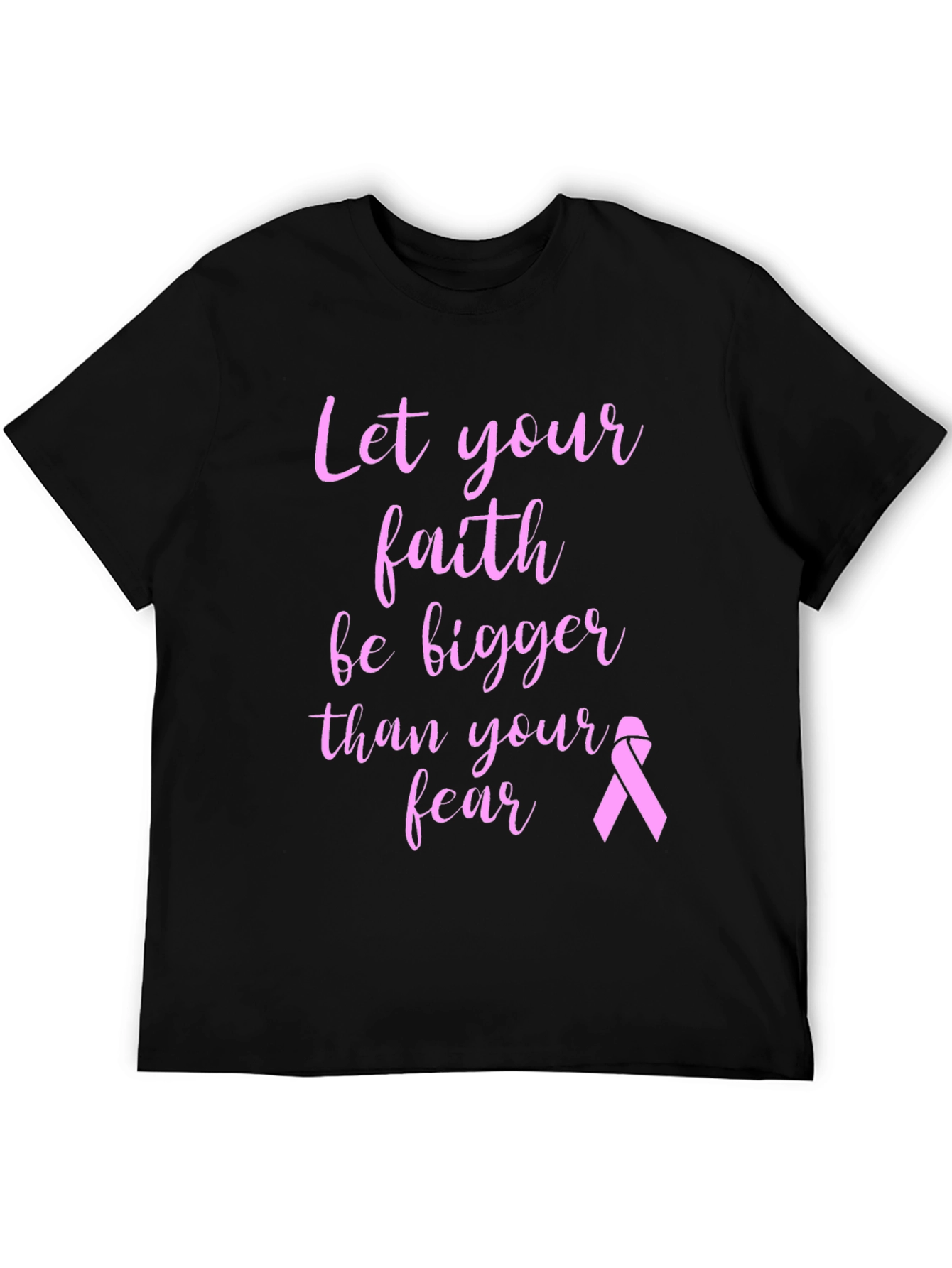 Faith Over Fear Breast Cancer Awareness T-Shirt