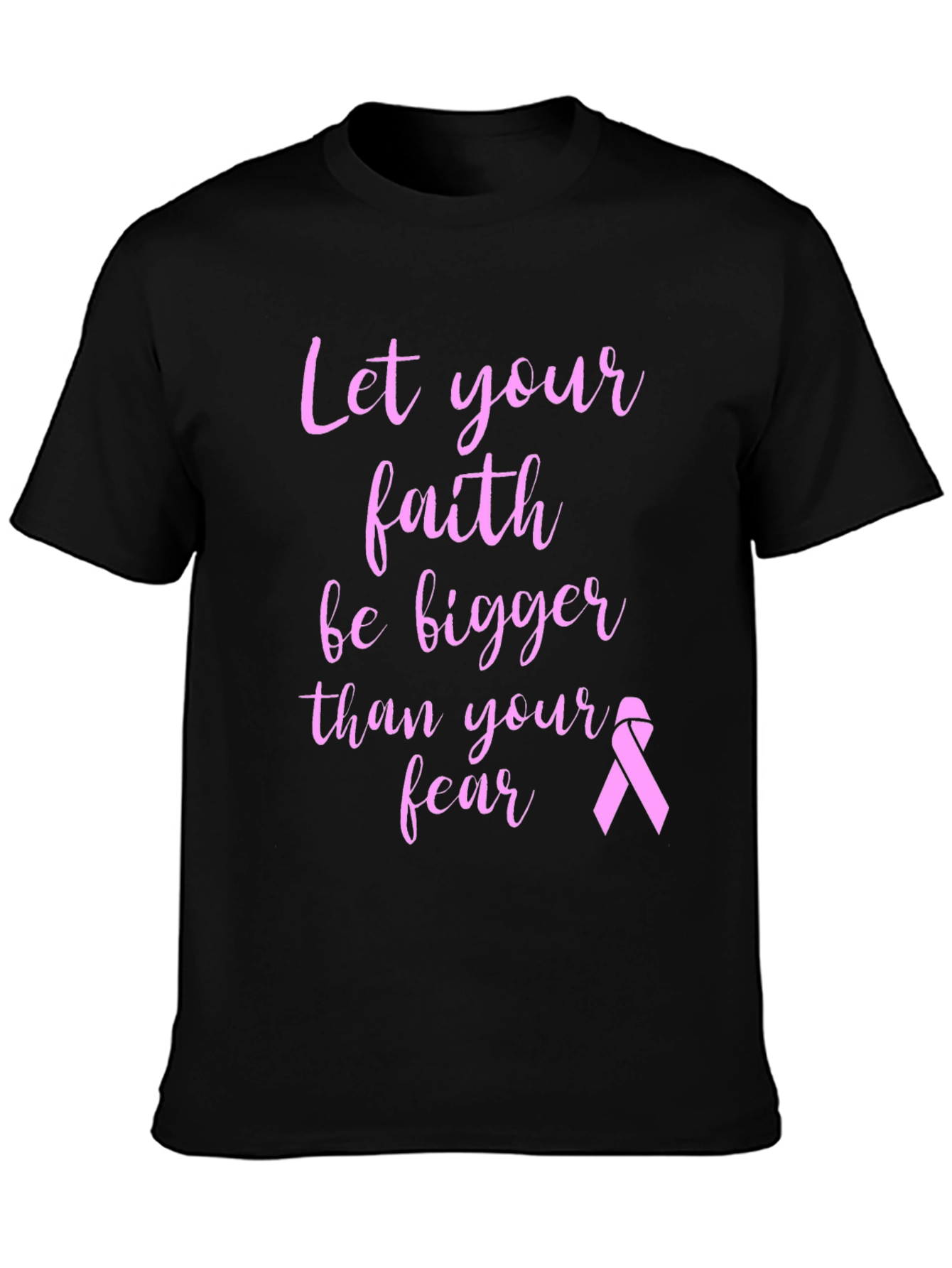 Faith Over Fear Breast Cancer Awareness T-Shirt