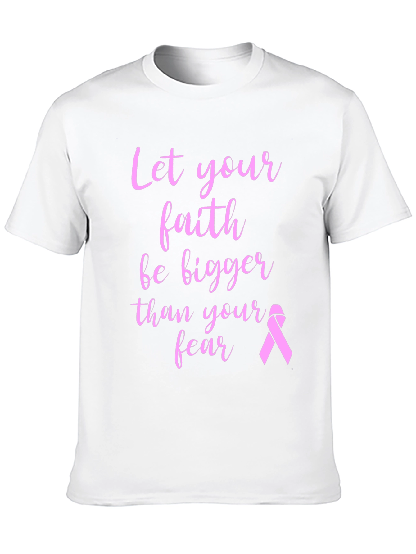 Faith Over Fear Breast Cancer Awareness T-Shirt