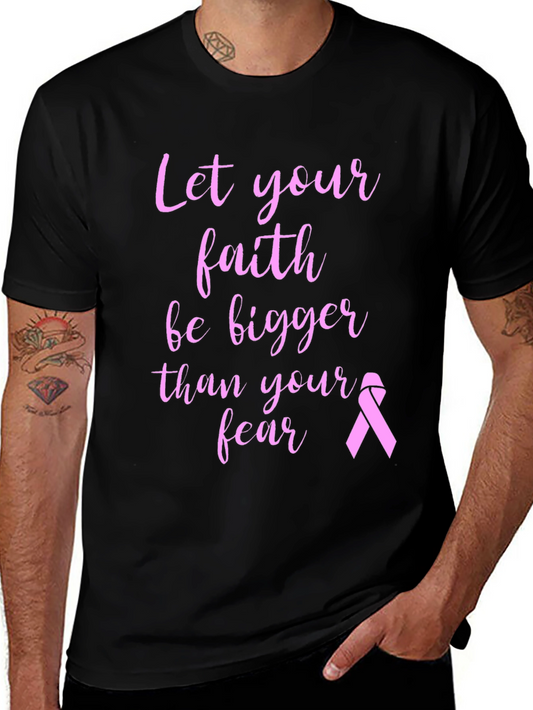 Faith Over Fear Breast Cancer Awareness T-Shirt