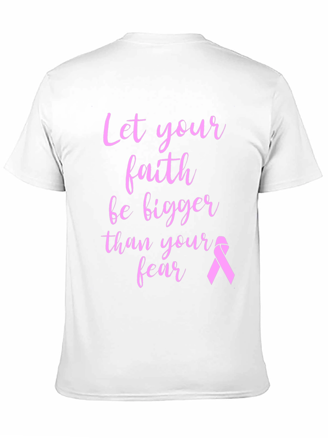 Faith Over Fear Breast Cancer Awareness T-Shirt