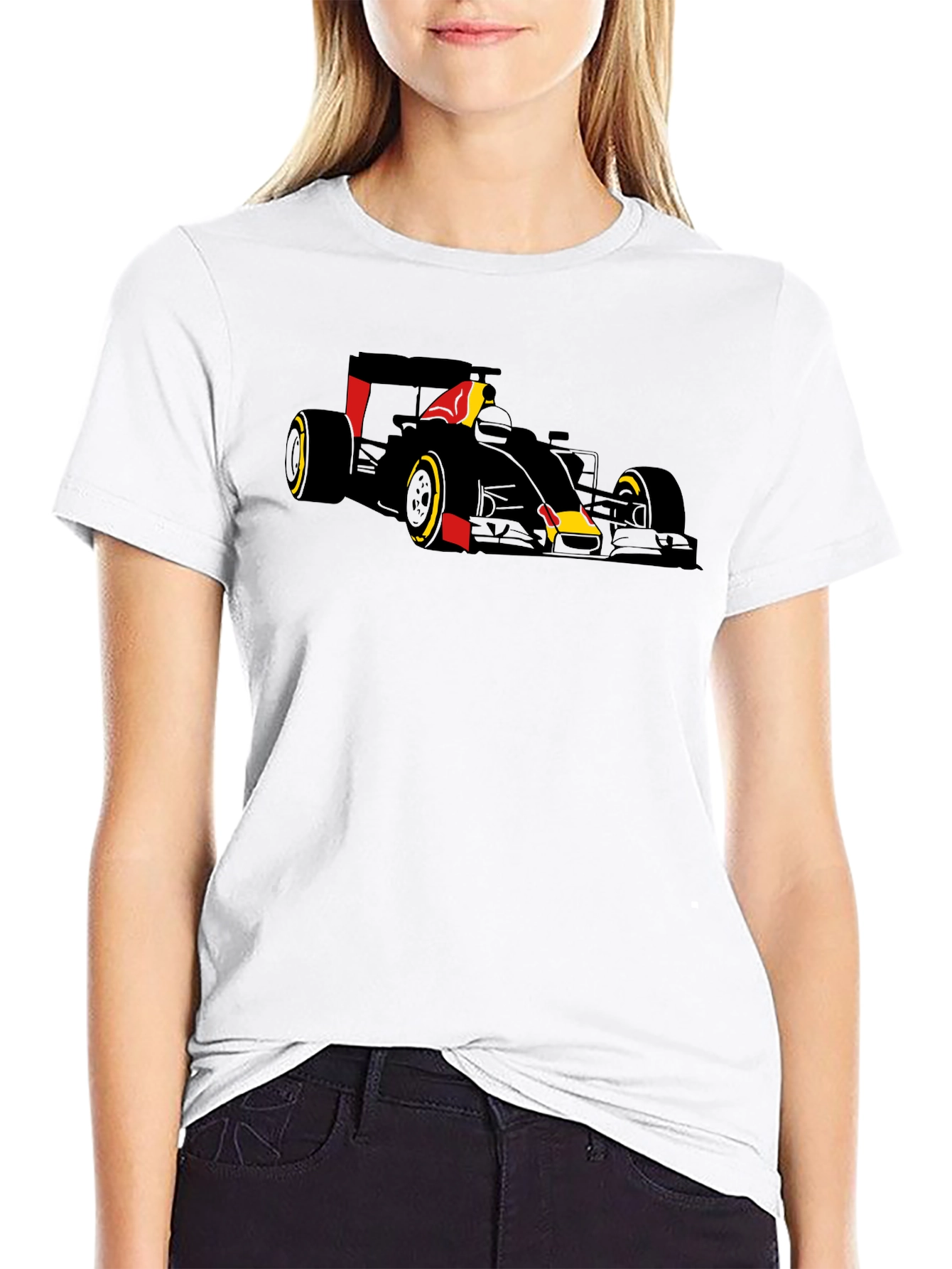 Formula 1 Race Car Graphic Tee - Black