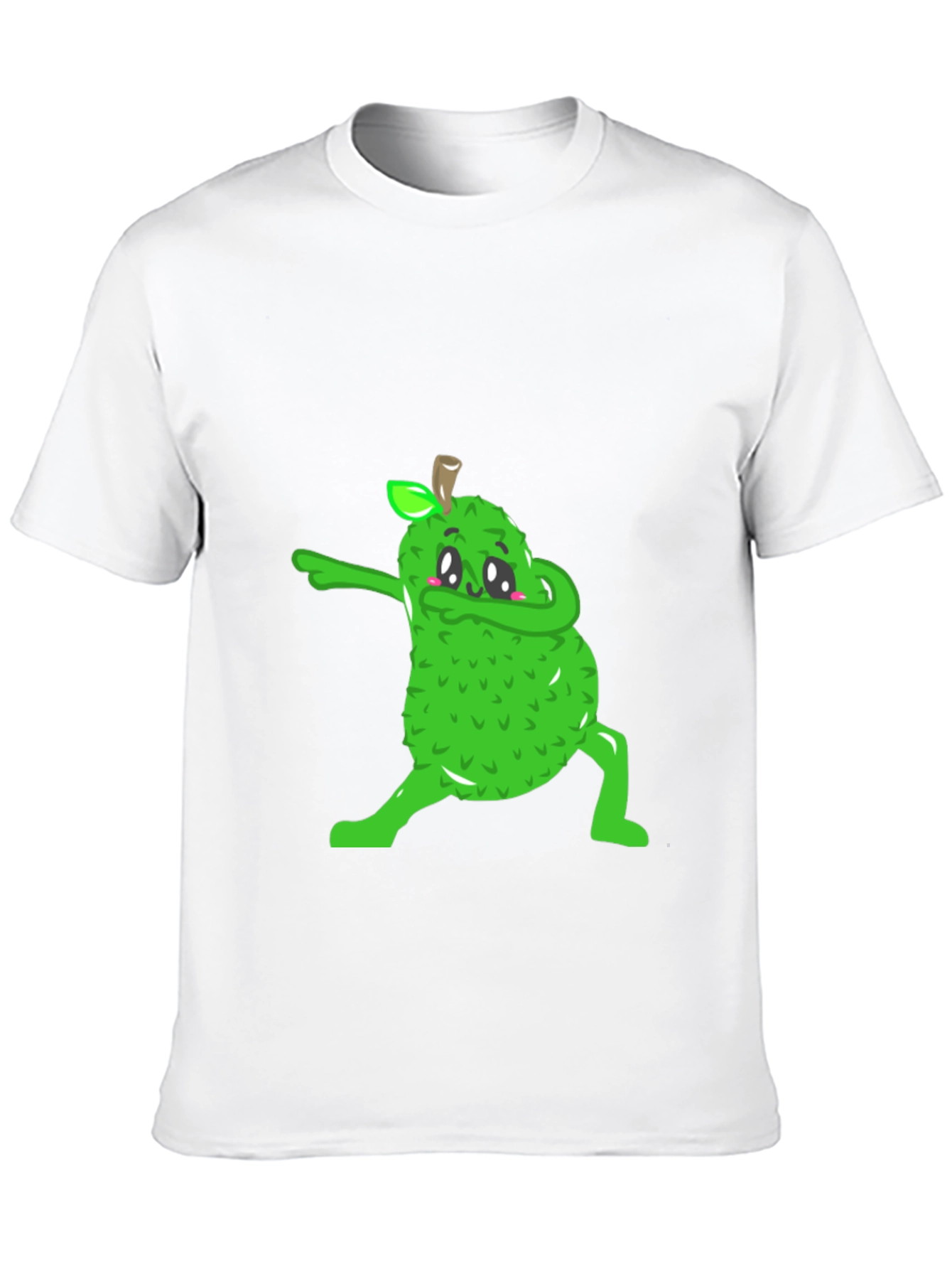 Dabbing Jackfruit Graphic Tee - Trendy Black T-Shirt