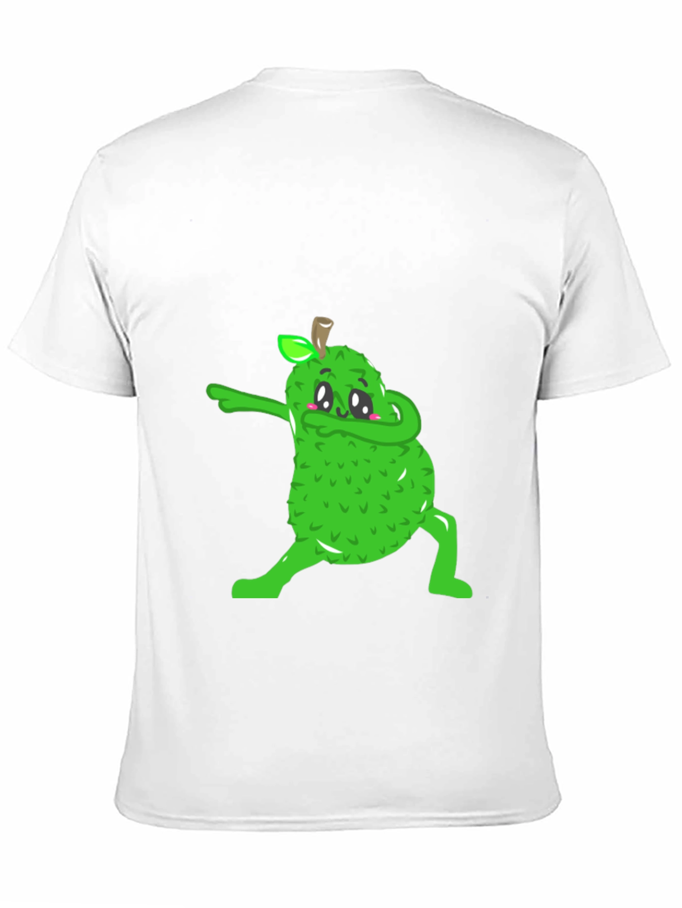 Dabbing Jackfruit Graphic Tee - Trendy Black T-Shirt
