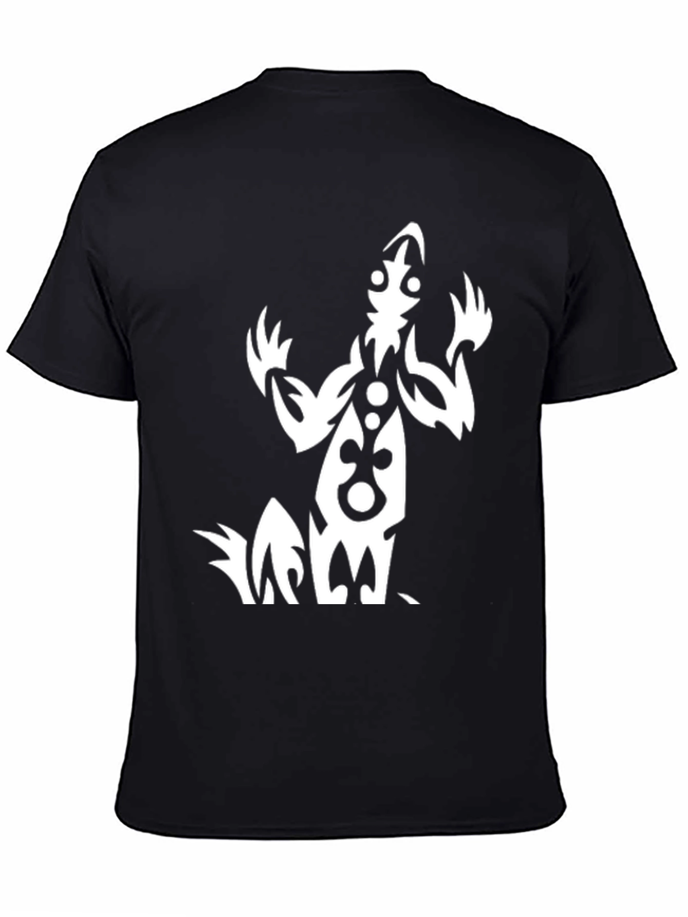 Tribal Design Black T-Shirt