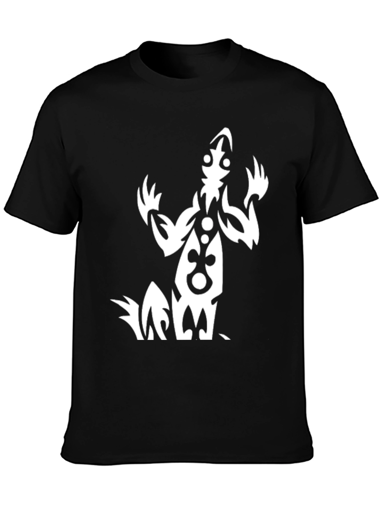 Tribal Design Black T-Shirt