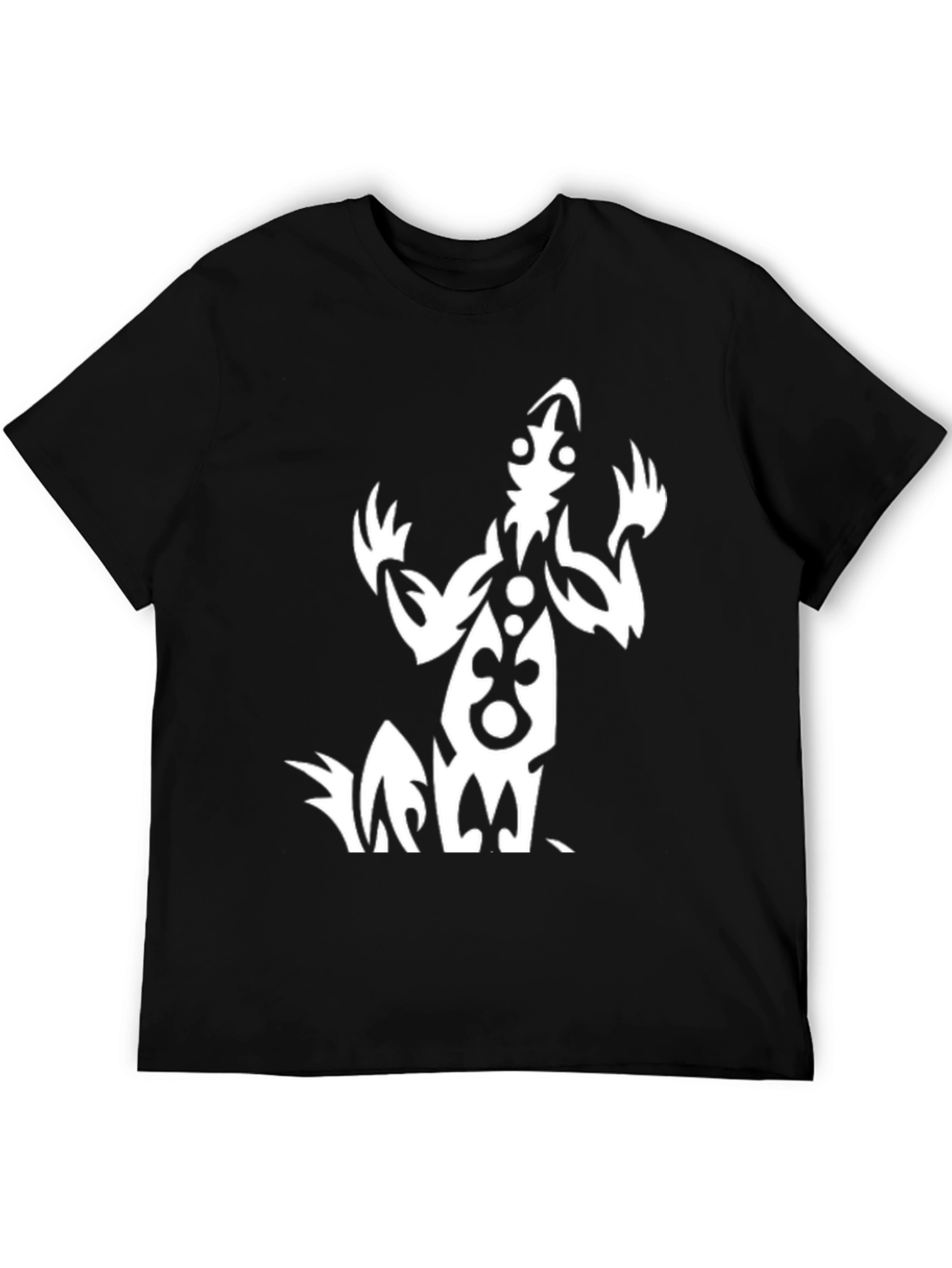 Tribal Design Black T-Shirt