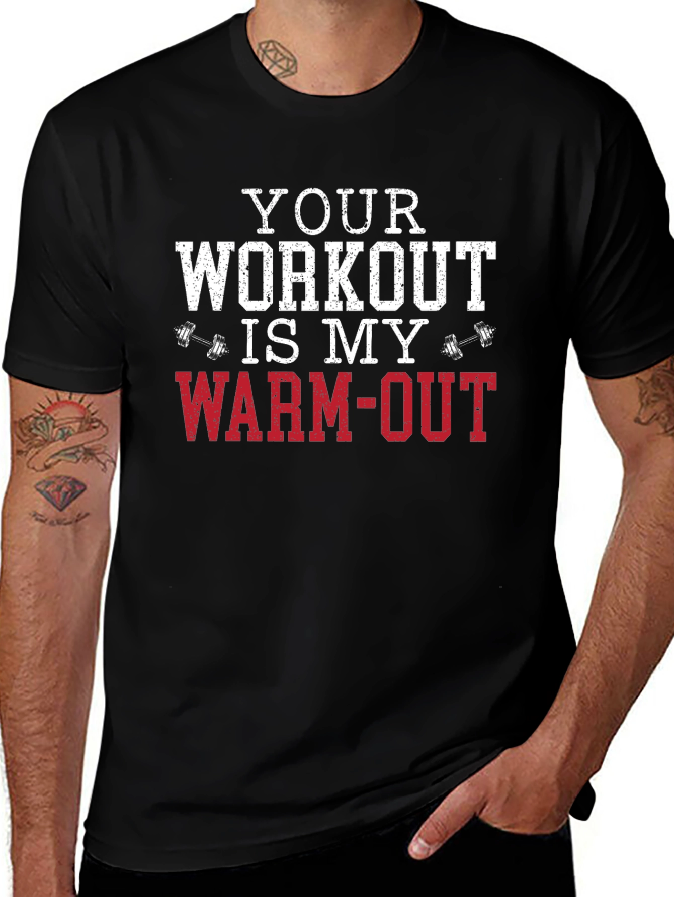Workout Humor T-Shirt: Warm-Out Design