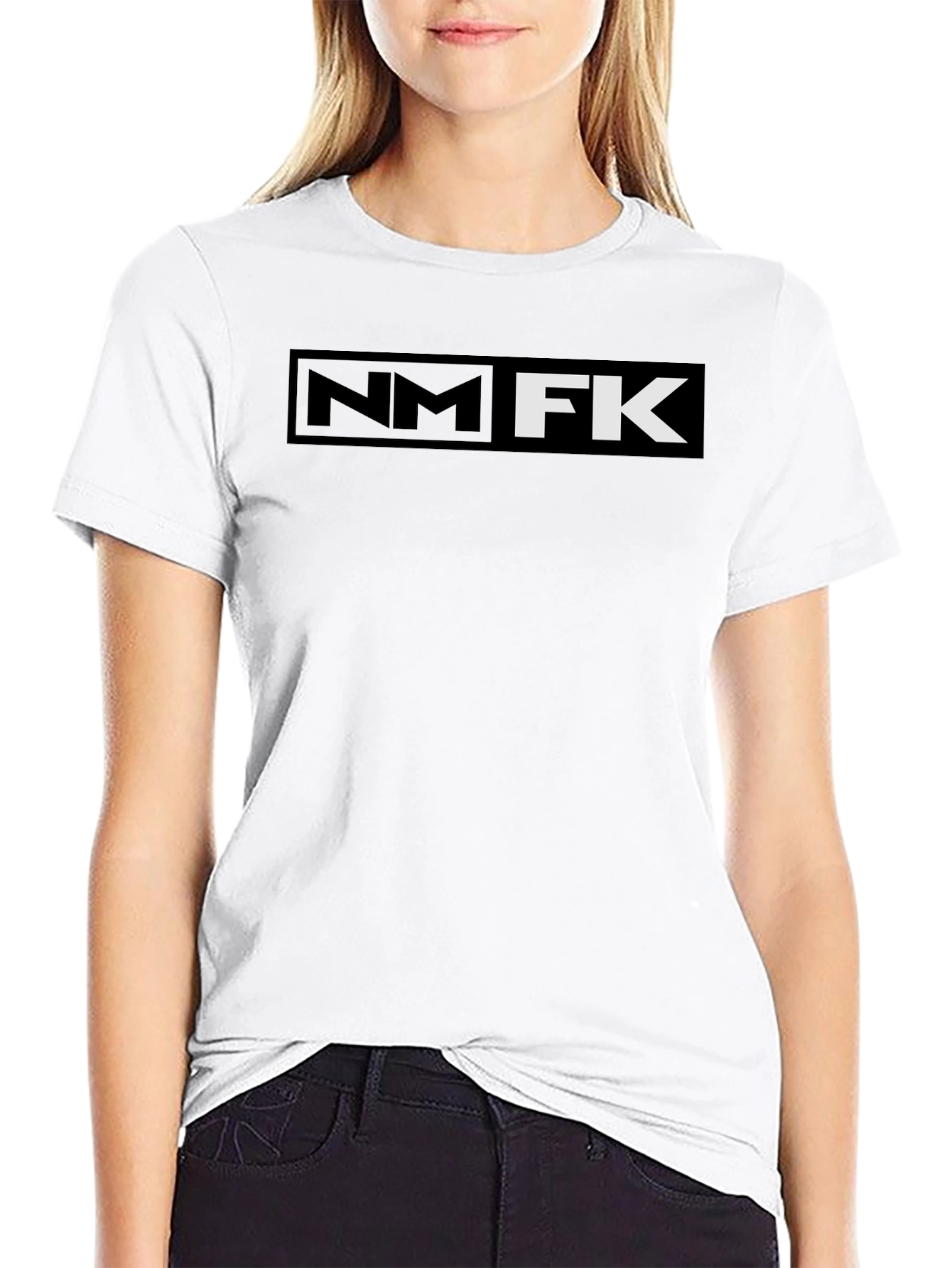 NM FK Graphic Print Black T-Shirt