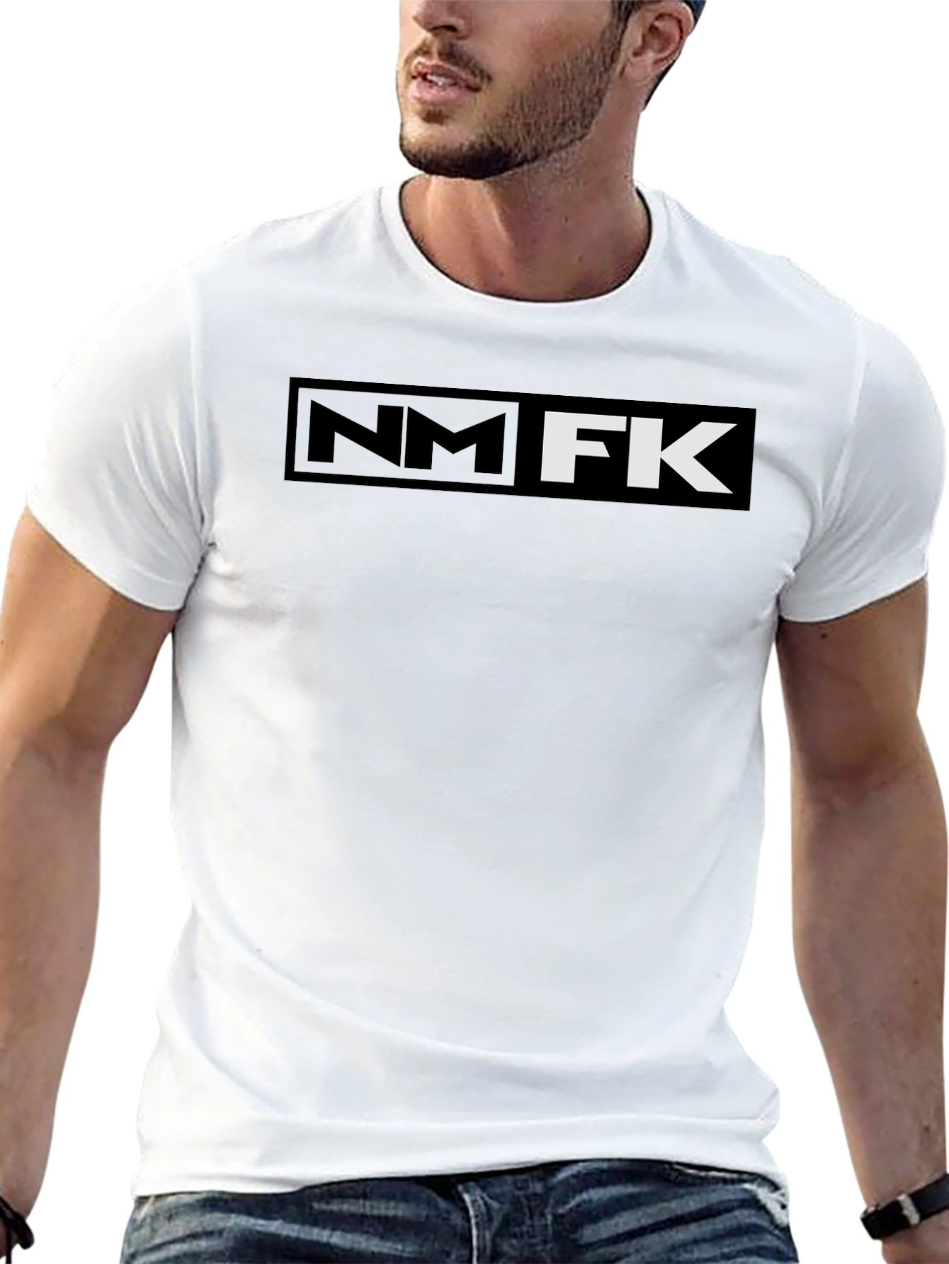 NM FK Graphic Print Black T-Shirt
