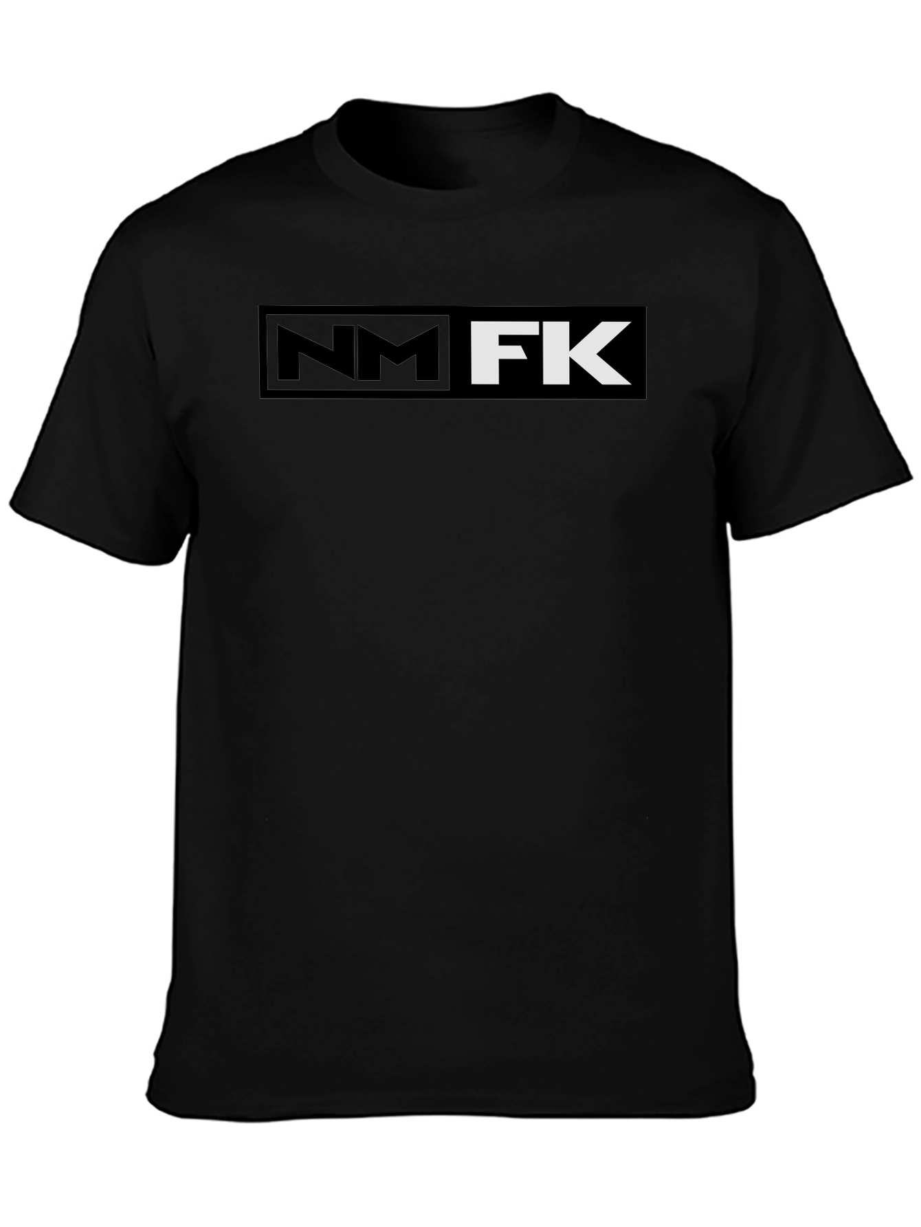 NM FK Graphic Print Black T-Shirt