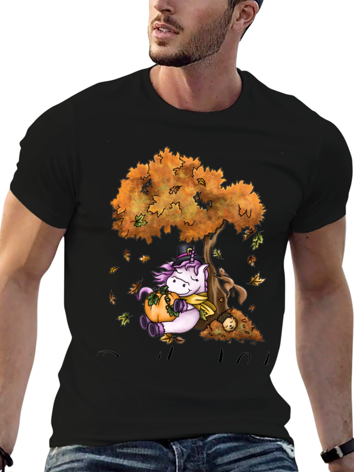 Unicorn Fall Thanksgiving T-Shirt