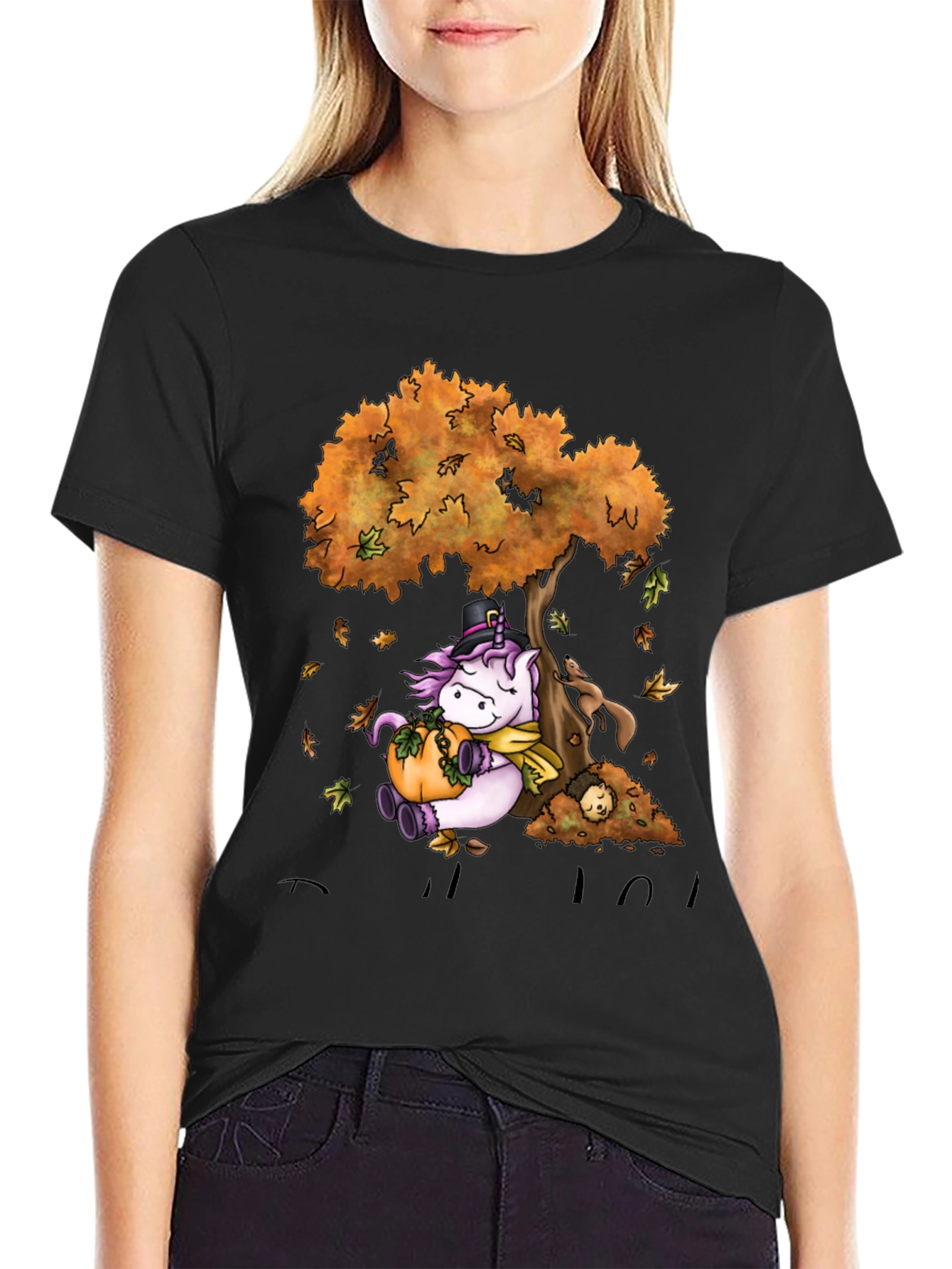Unicorn Fall Thanksgiving T-Shirt