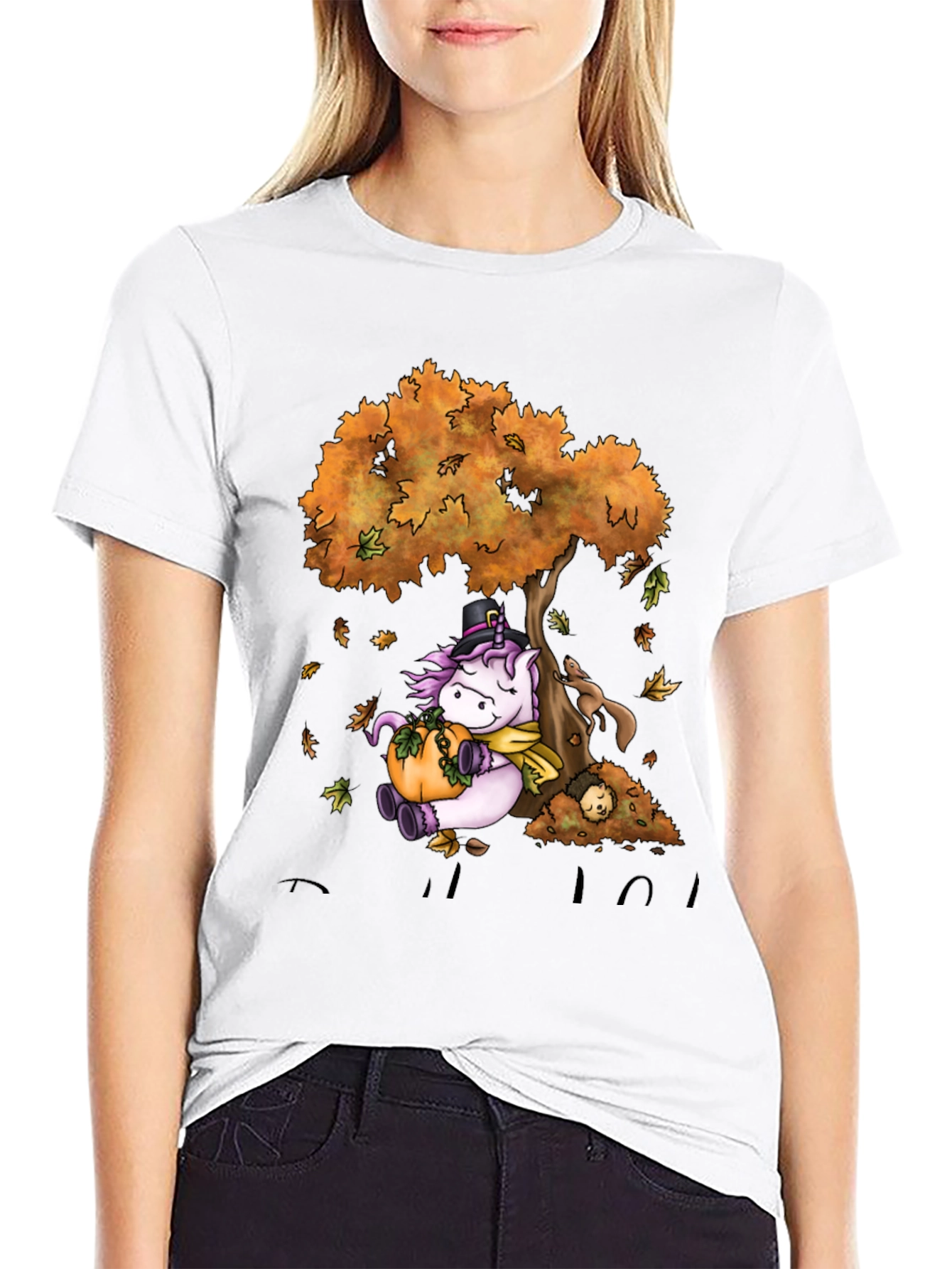 Unicorn Fall Thanksgiving T-Shirt