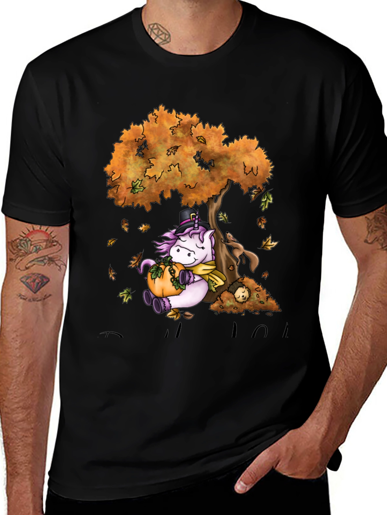 Unicorn Fall Thanksgiving T-Shirt
