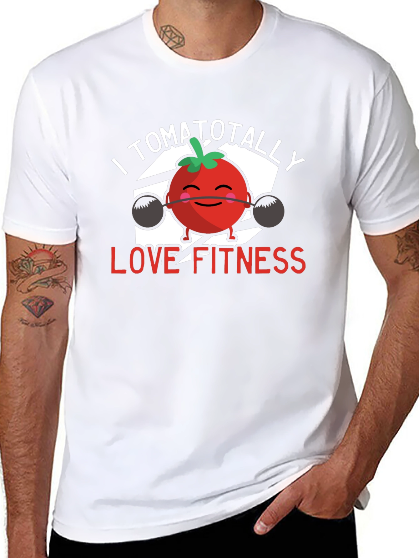 I Tomatotally Love Fitness T-Shirt - Black
