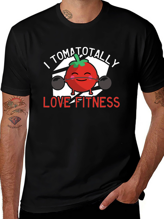 I Tomatotally Love Fitness T-Shirt - Black