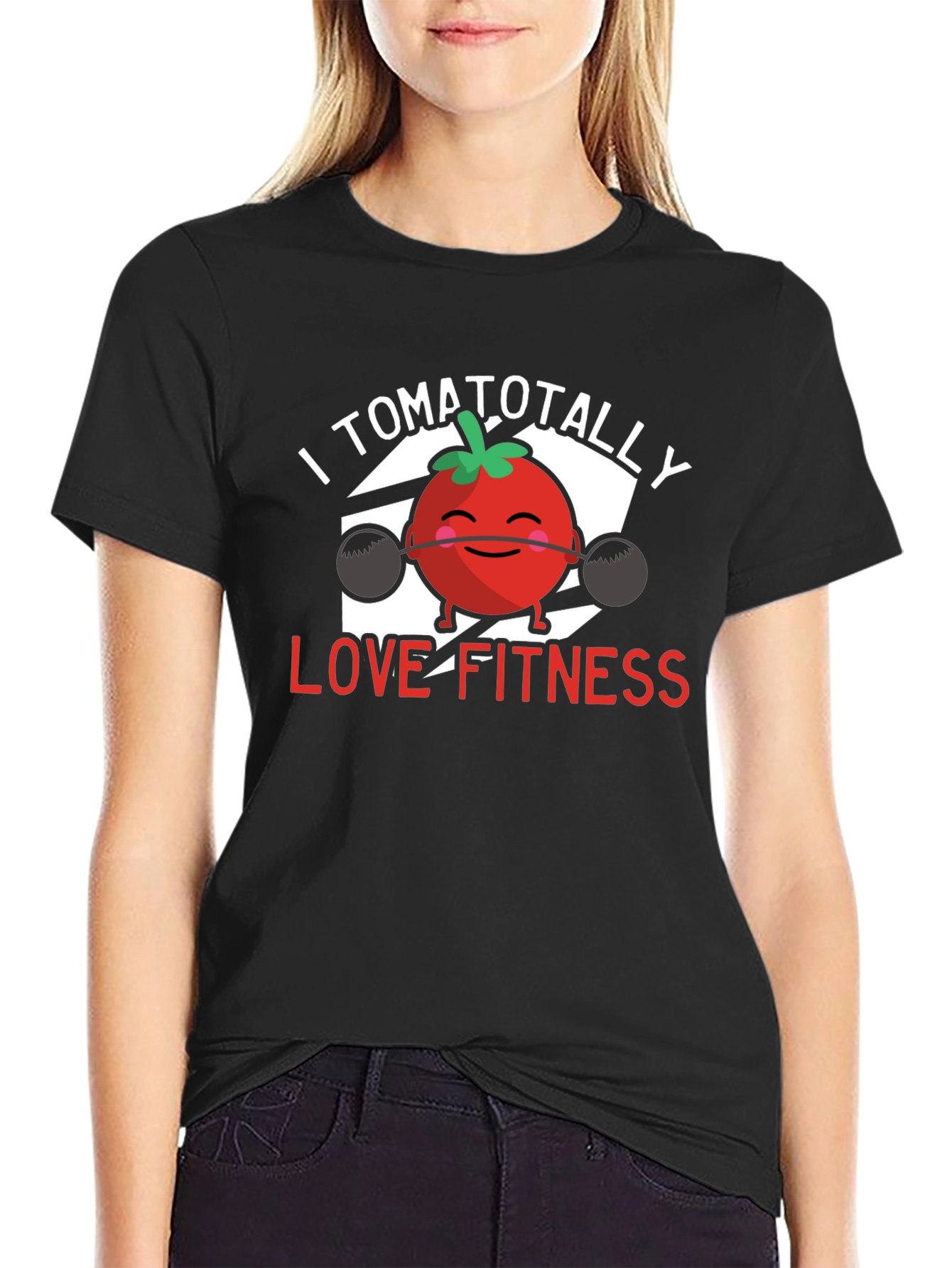 I Tomatotally Love Fitness T-Shirt - Black