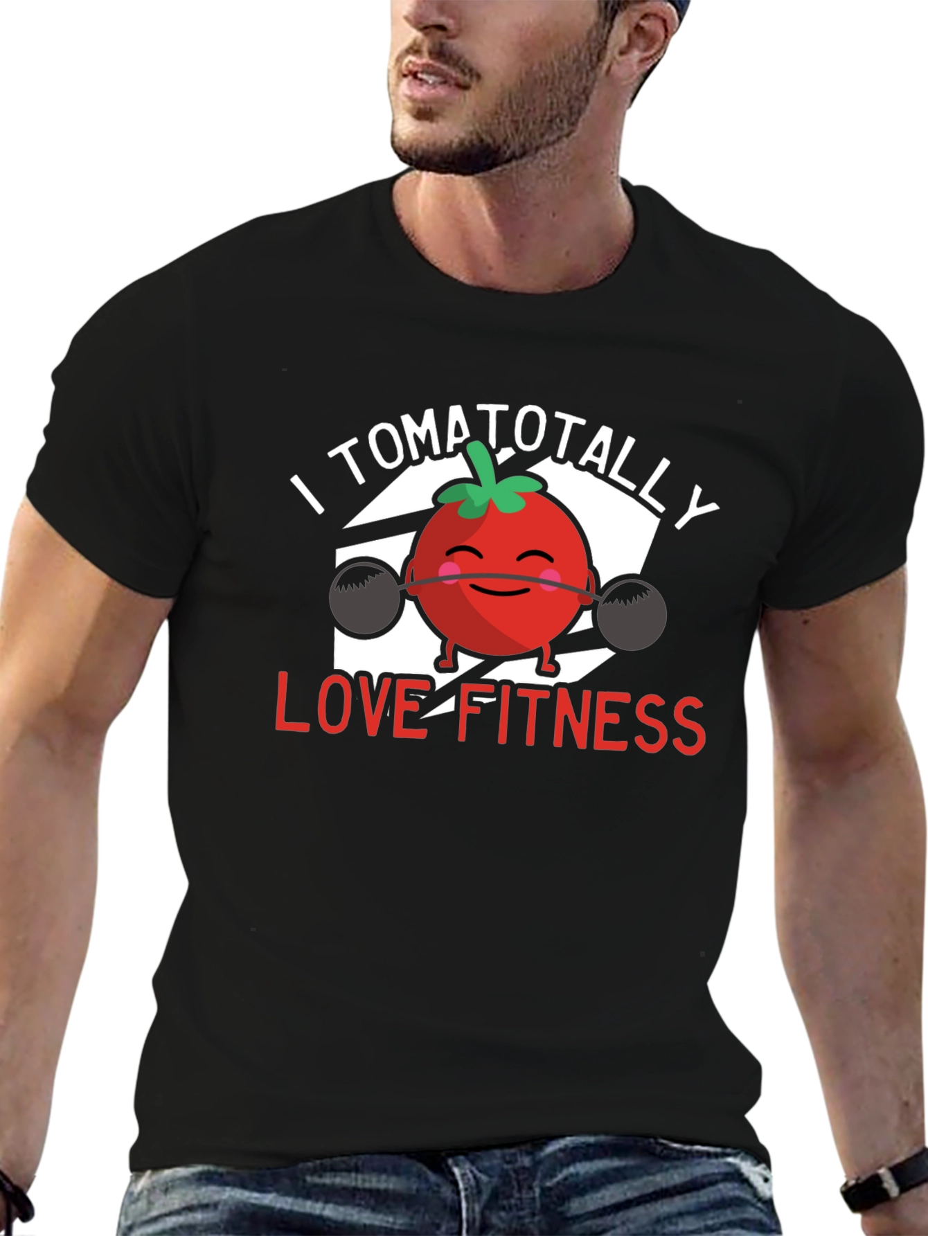 I Tomatotally Love Fitness T-Shirt - Black