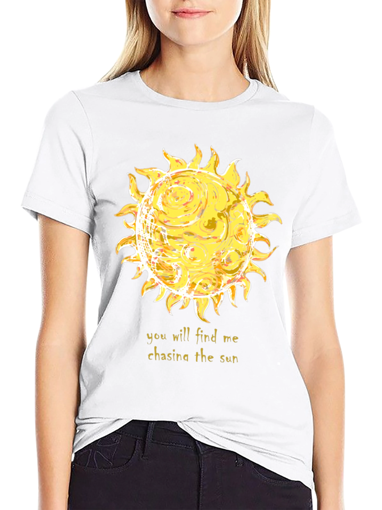 Chasing the Sun Graphic Tee - Black