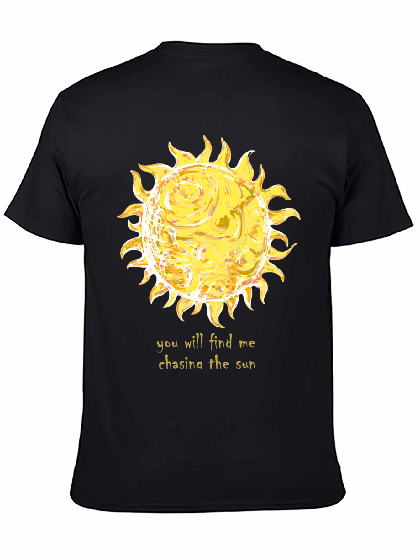 Chasing the Sun Graphic Tee - Black