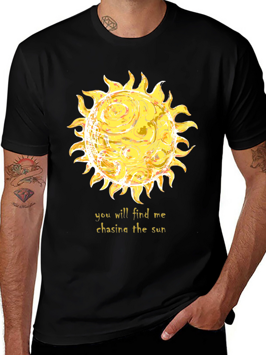 Chasing the Sun Graphic Tee - Black