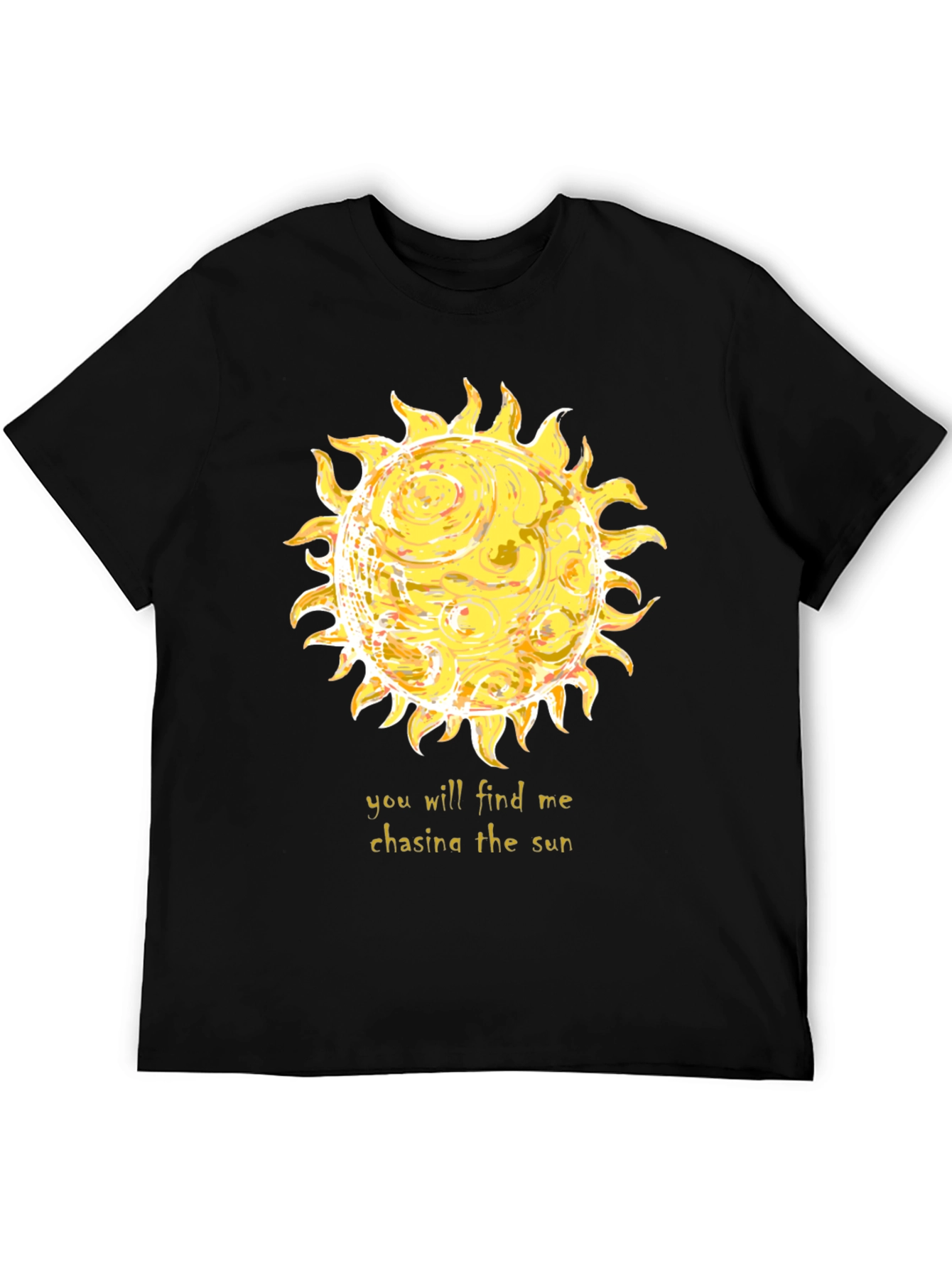 Chasing the Sun Graphic Tee - Black
