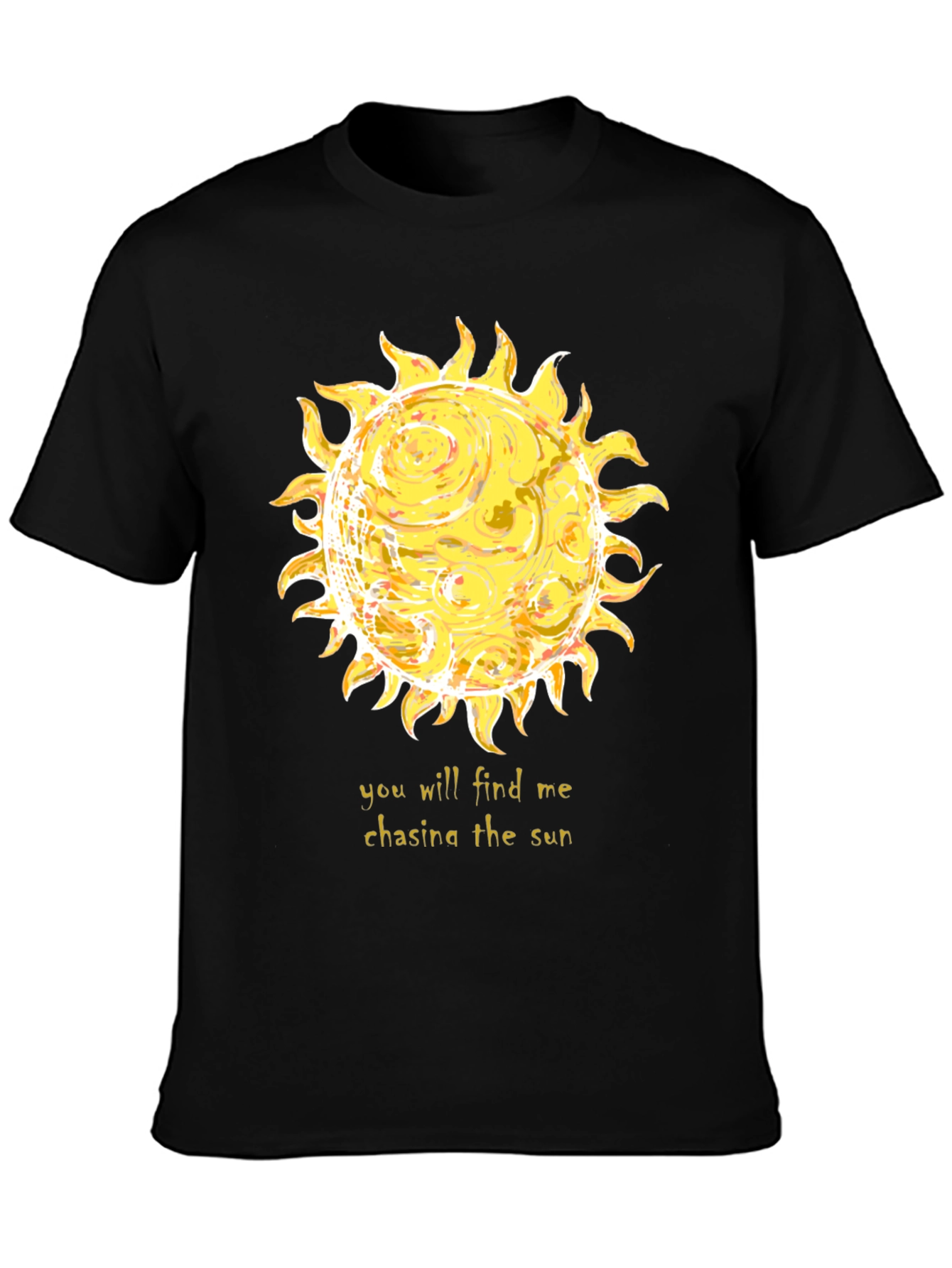 Chasing the Sun Graphic Tee - Black