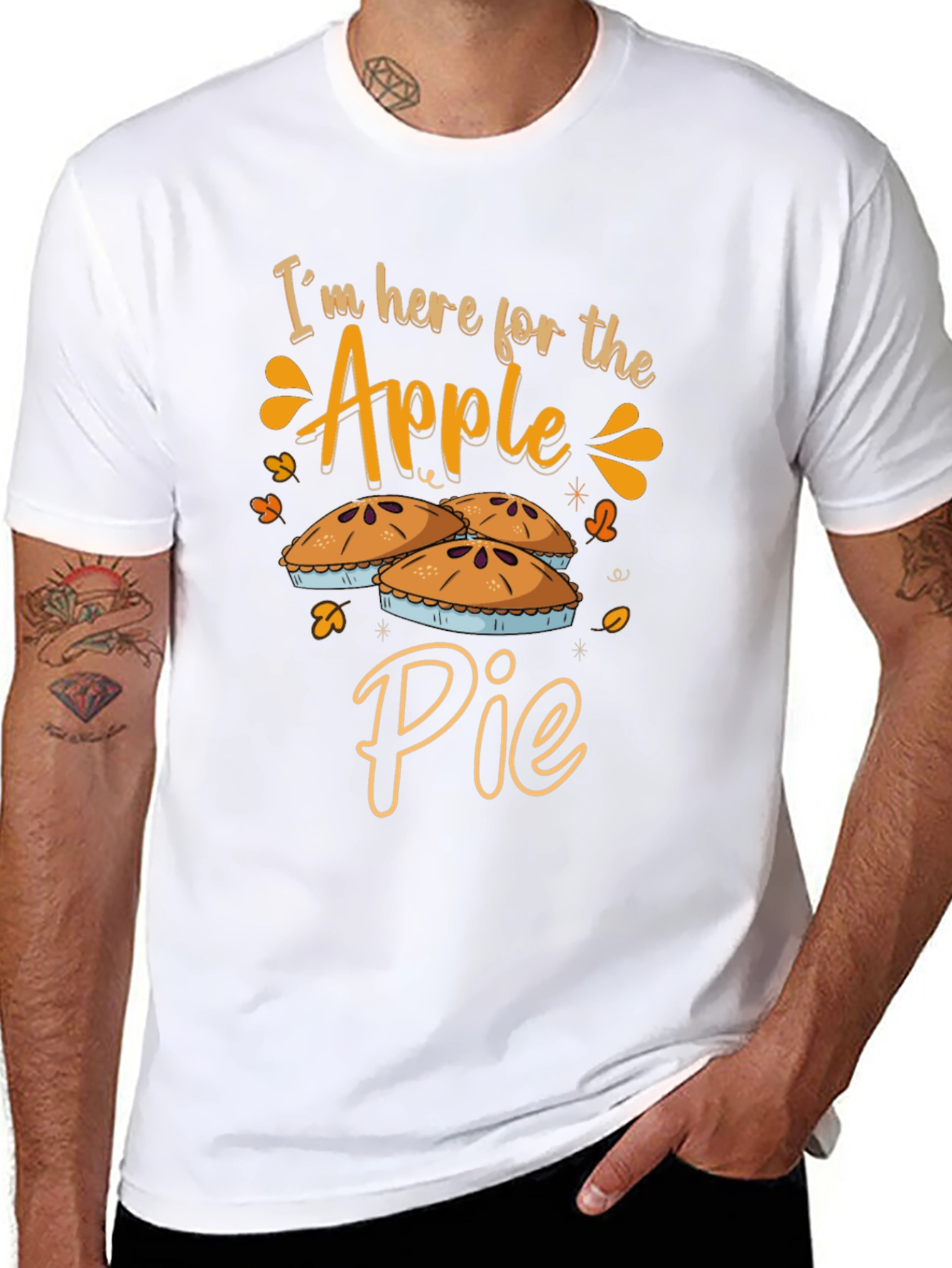 Apple Pie Graphic Tee - Thanksgiving Fall T-Shirt