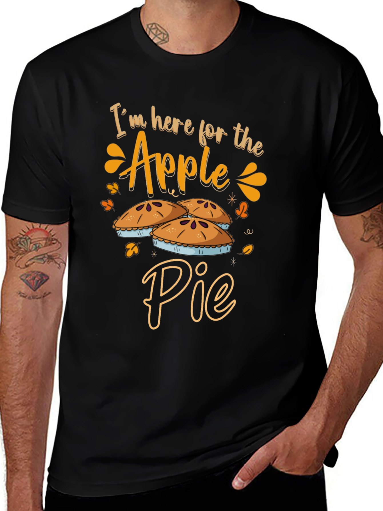 Apple Pie Graphic Tee - Thanksgiving Fall T-Shirt