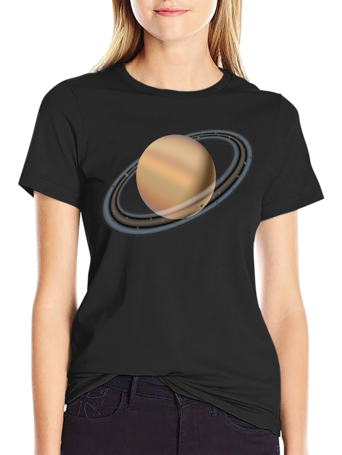 Saturn Graphic Tee - Space Lover Shirt