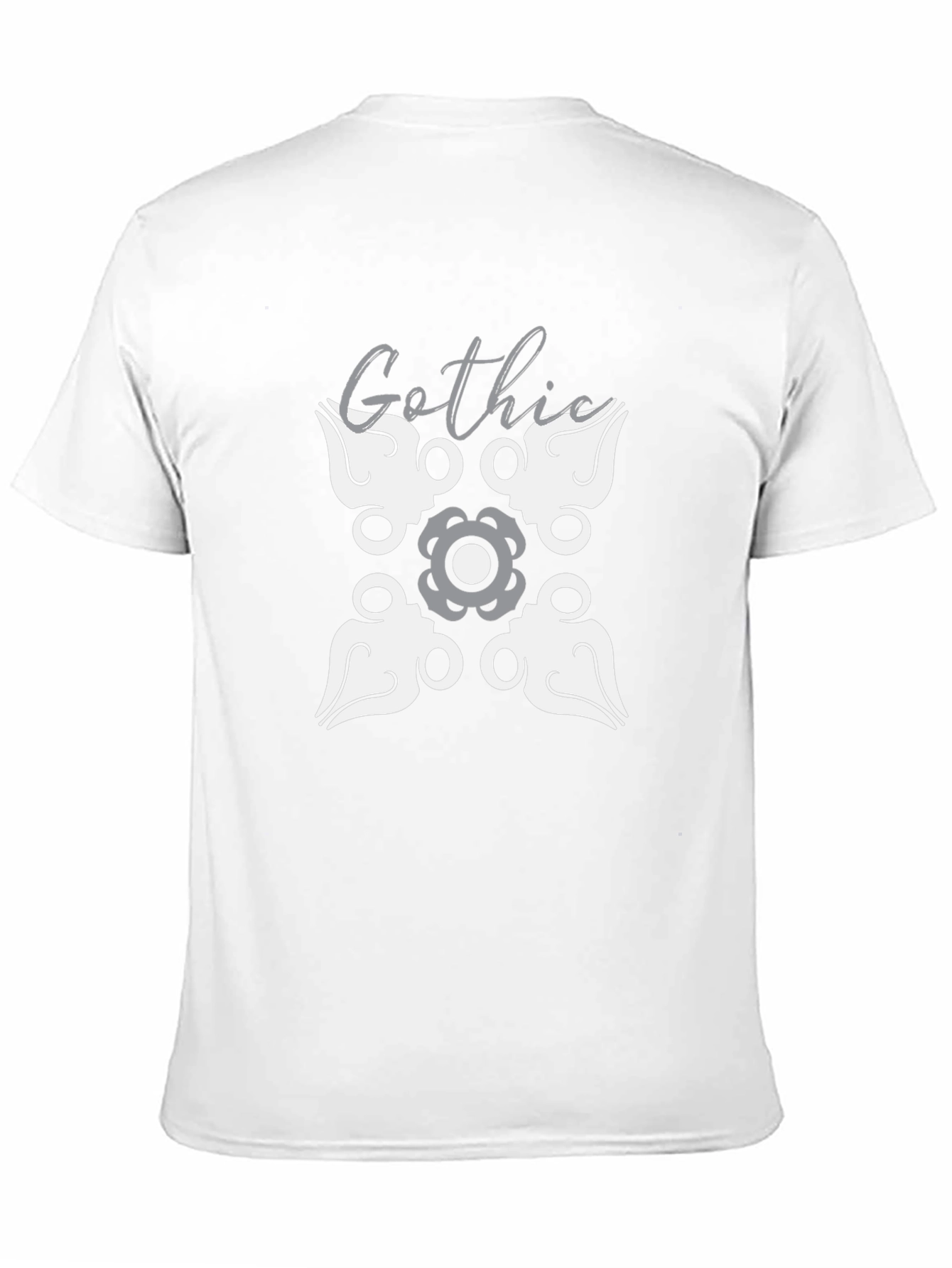 Gothic Pattern Black T-Shirt