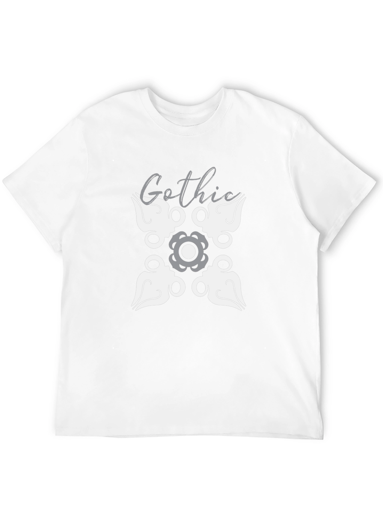 Gothic Pattern Black T-Shirt