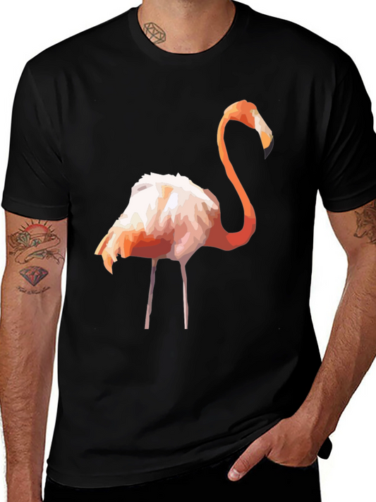 Geometric Flamingo Graphic Tee