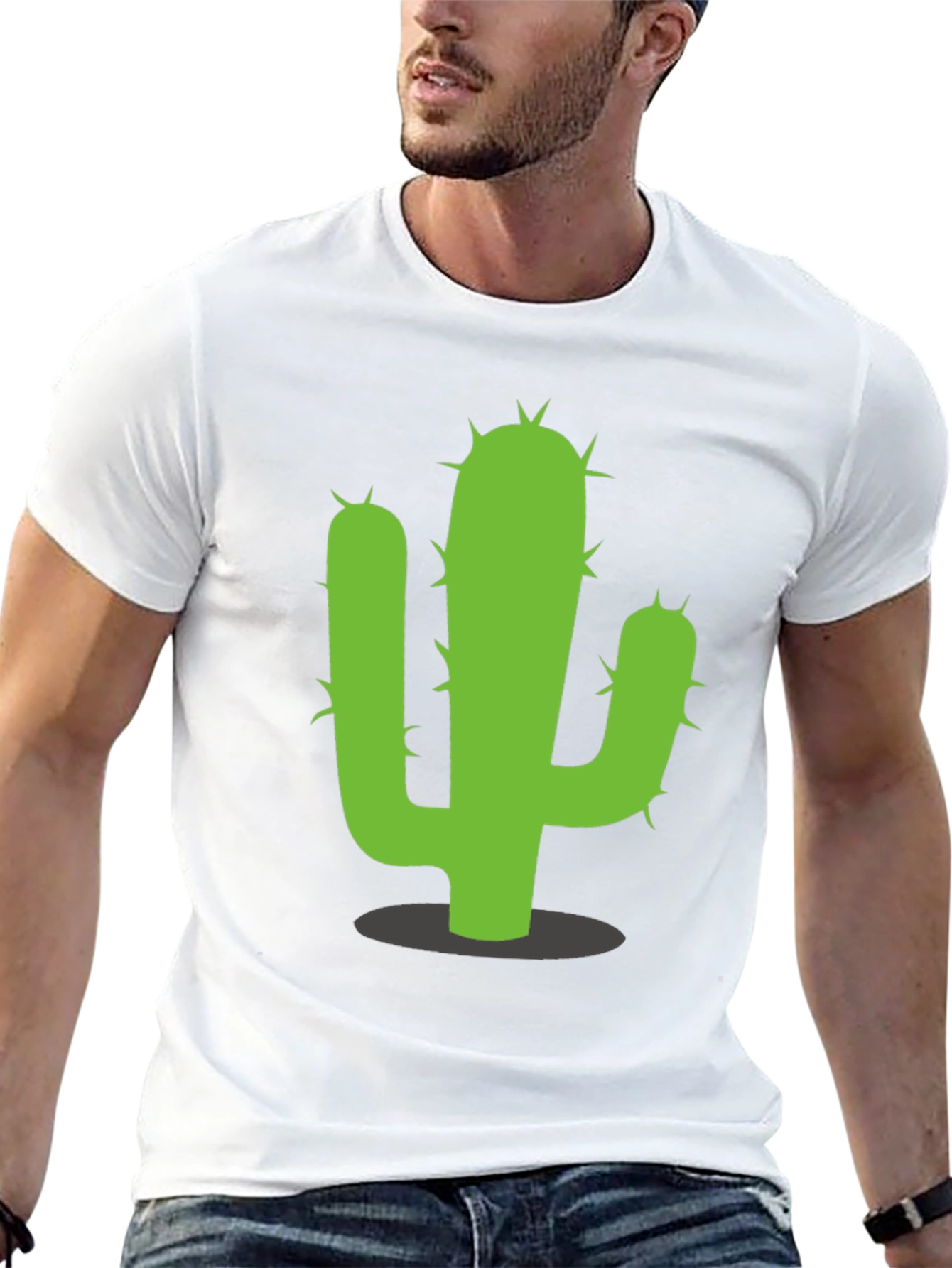 Cactus Graphic Tee - Black Cotton