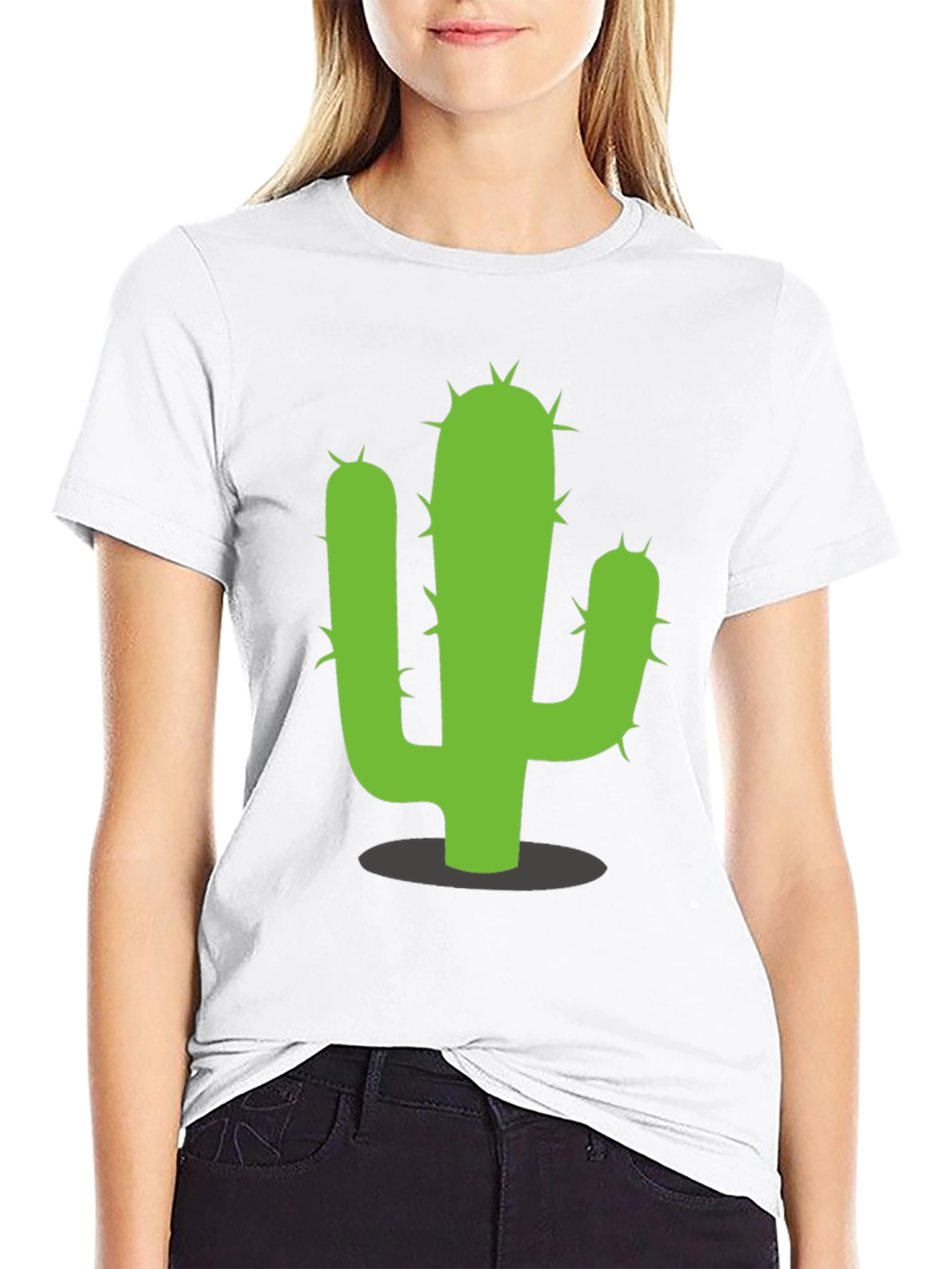 Cactus Graphic Tee - Black Cotton