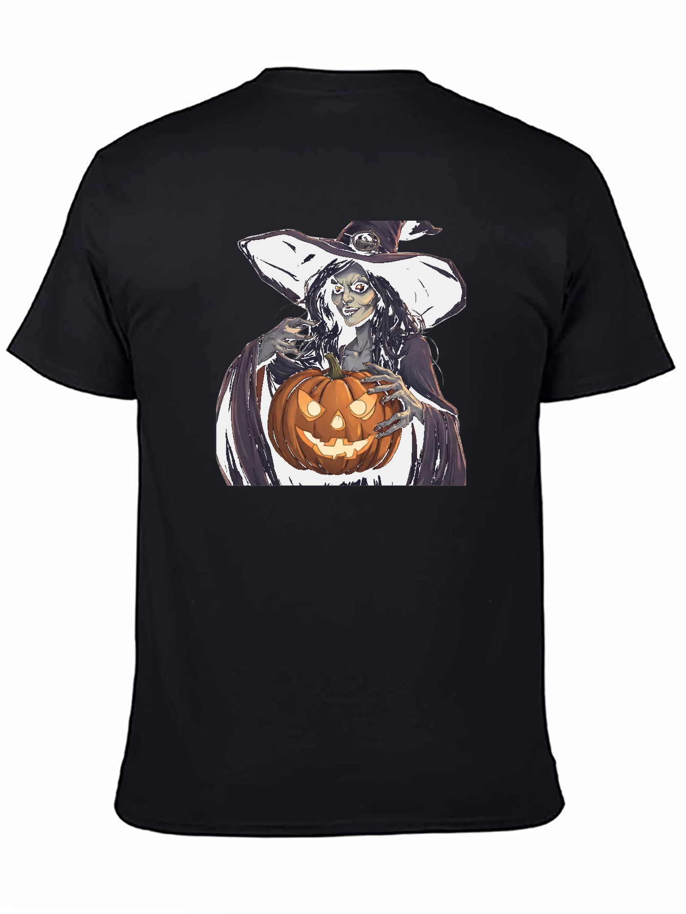Witch and Pumpkin Halloween T-Shirt