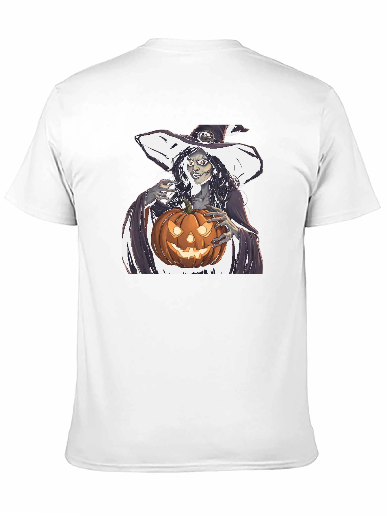 Witch and Pumpkin Halloween T-Shirt