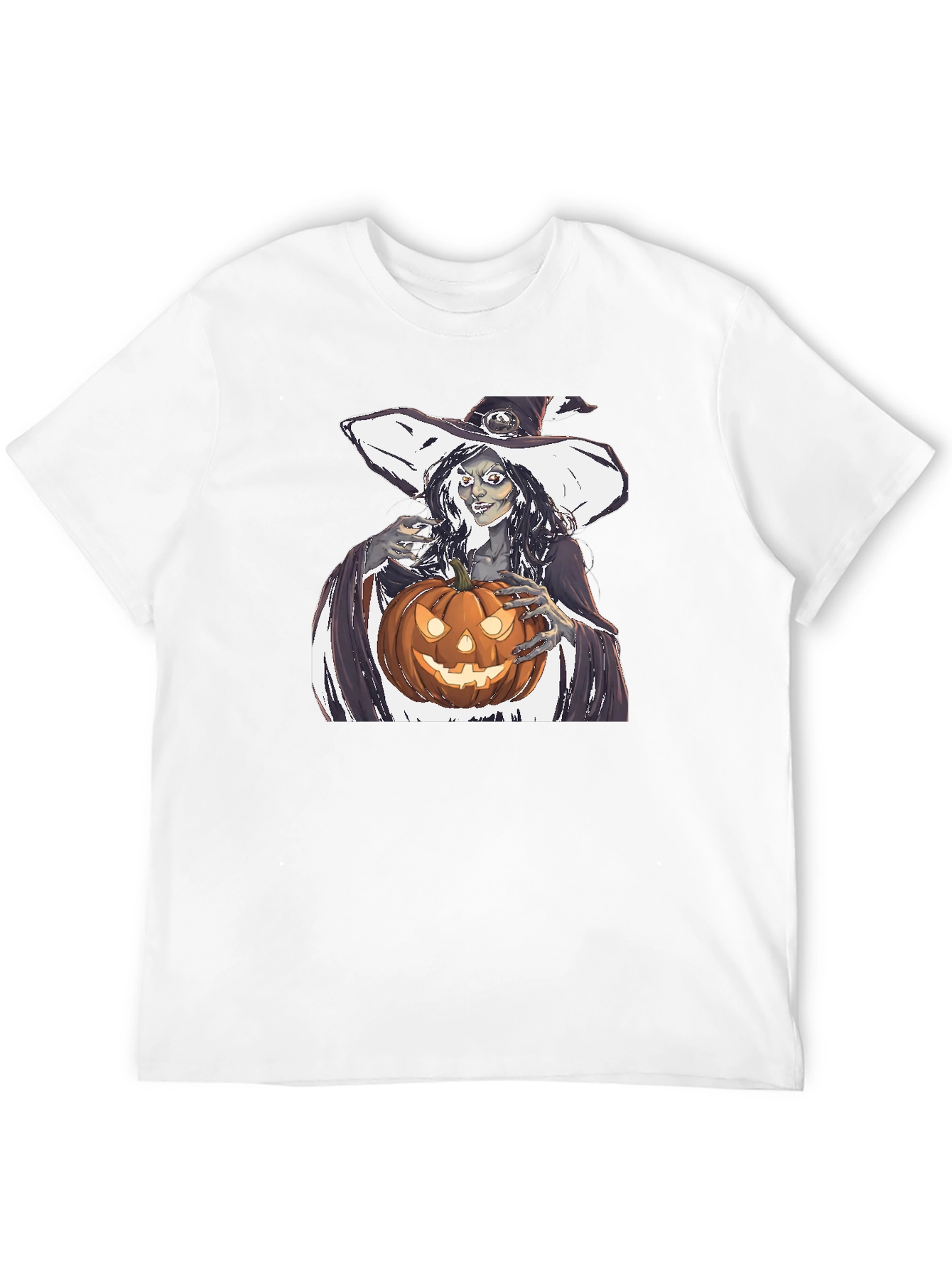 Witch and Pumpkin Halloween T-Shirt
