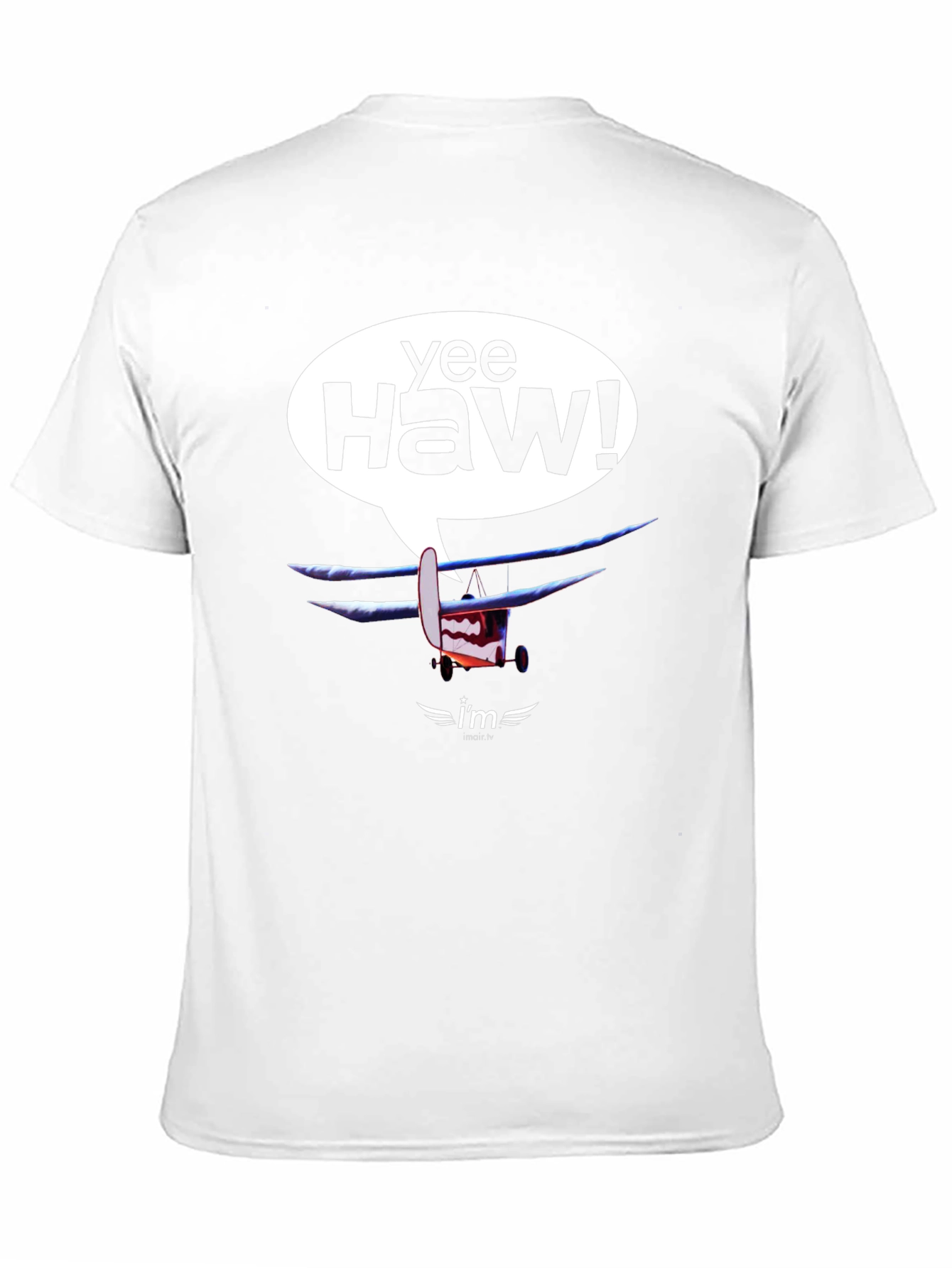 Yee Haw! Cartoon Airplane Graphic Tee