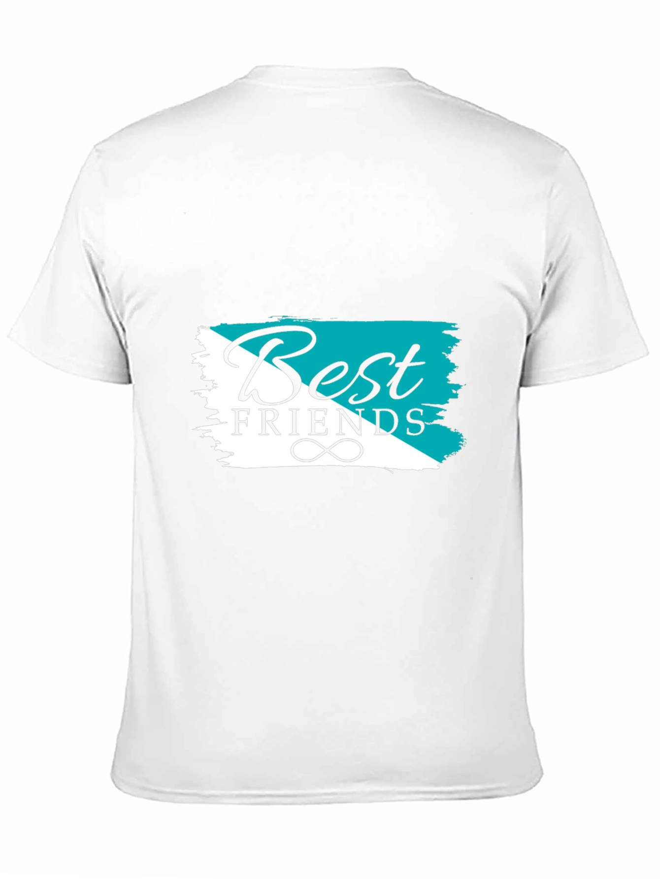 Best Friends Graphic Tee - Black Cotton T-Shirt