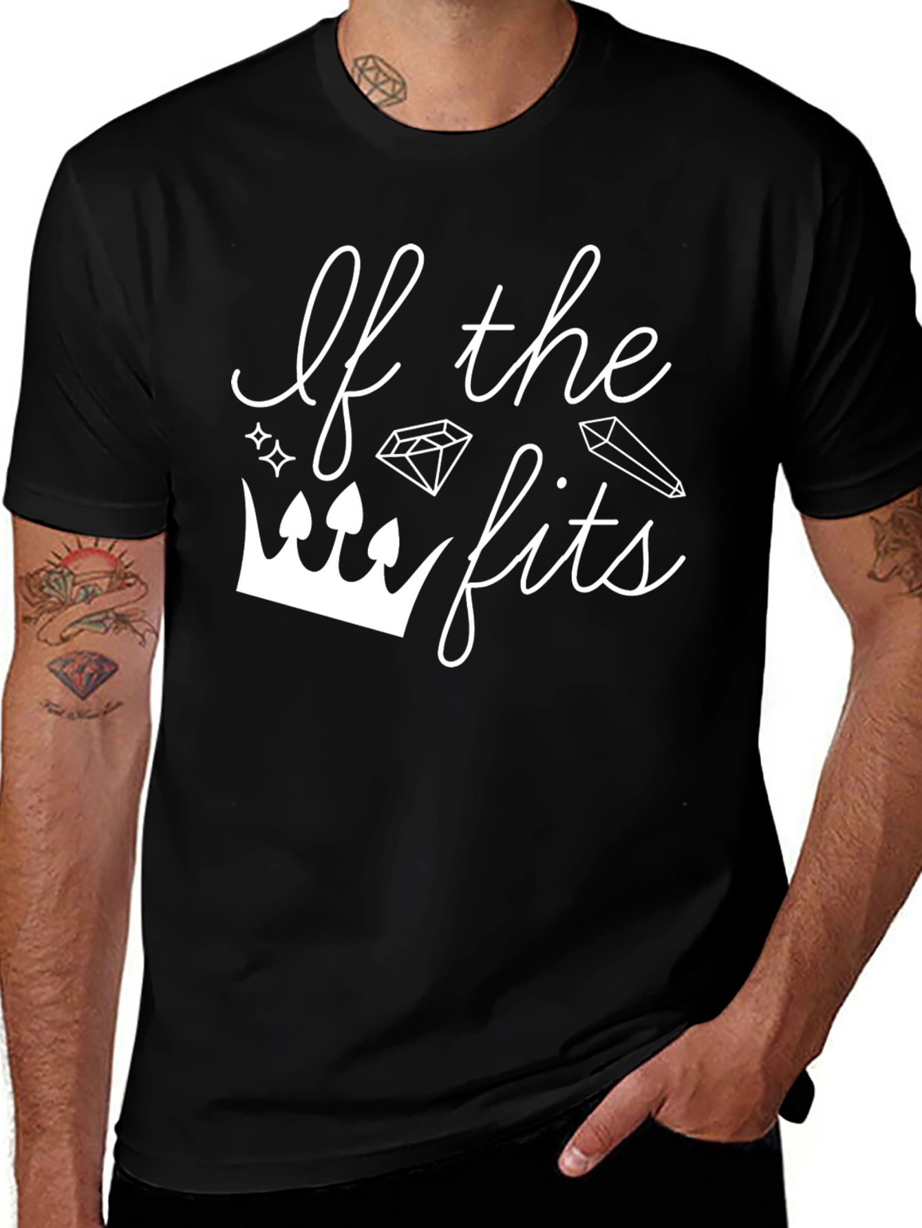 If the Crown Fits T-Shirt - Stylish Graphic Tee