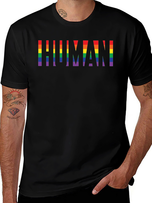 Rainbow Human Pride T-Shirt