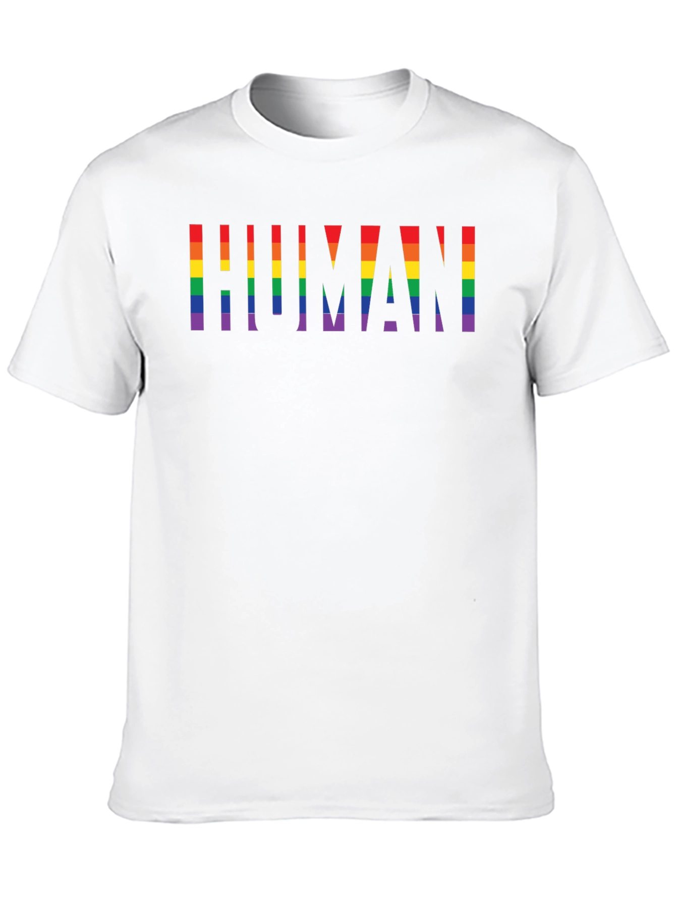 Rainbow Human Pride T-Shirt