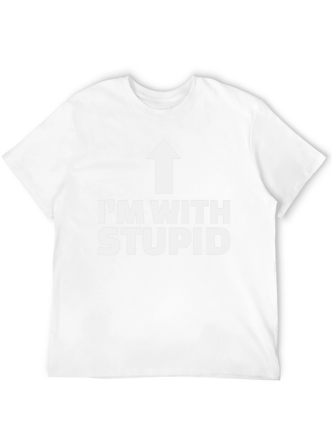 Im With Stupid T-Shirt - Novelty Graphic Tee