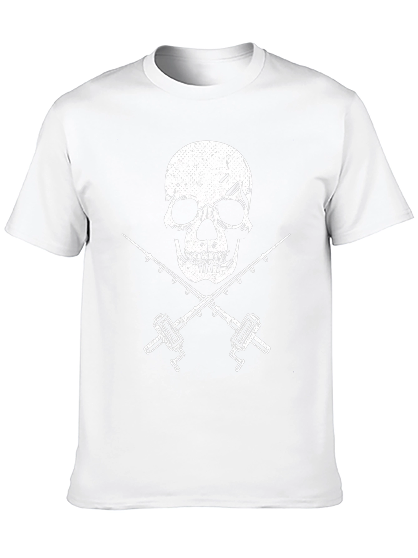 Skull & Fishing Rods Graphic T-Shirt