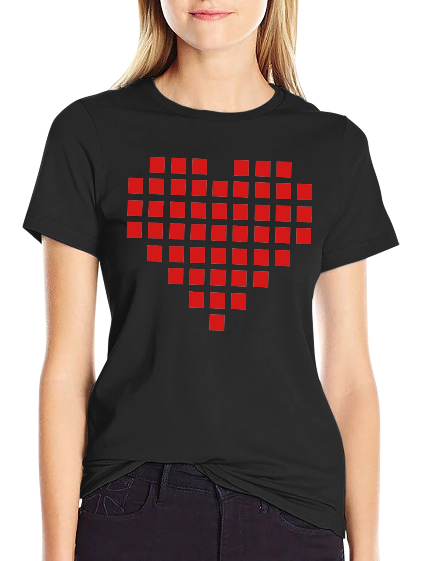 Pixel Heart T-Shirt - Retro Gamer Love!